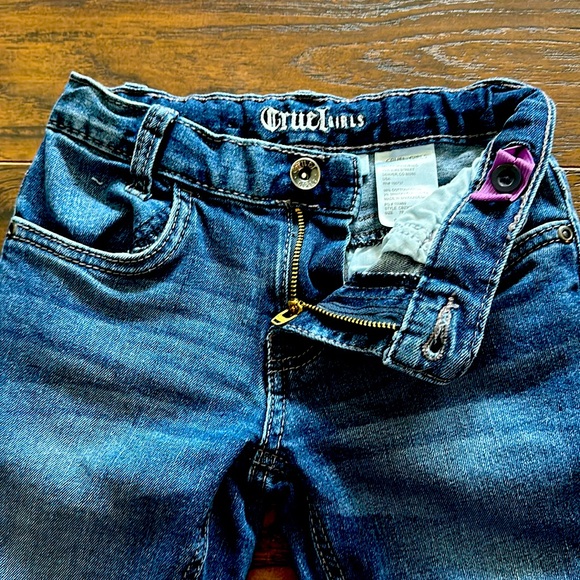 Cruel Girls Trouser Jean. Girls size 7 with adjustable waistband. - Picture 4 of 4